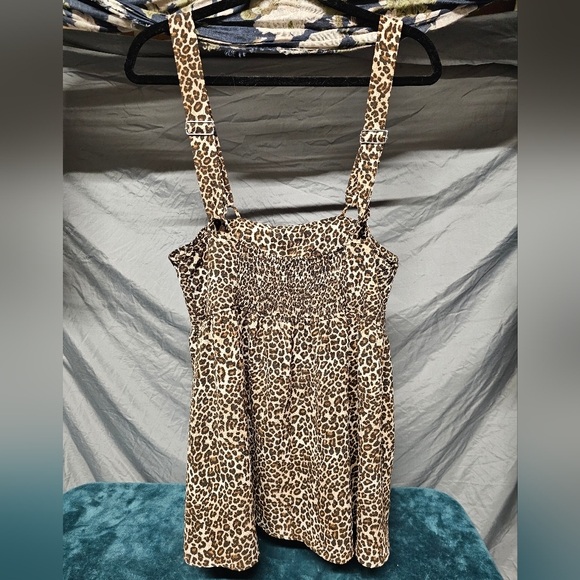 Wild Fable Leopard Print Jumper with Adjustable Straps size XL - Picture 5 of 5